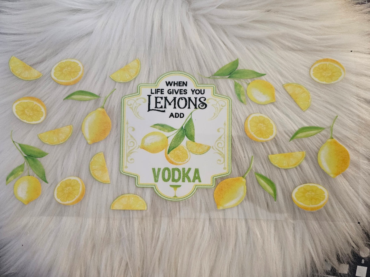 Lemons add Vodka